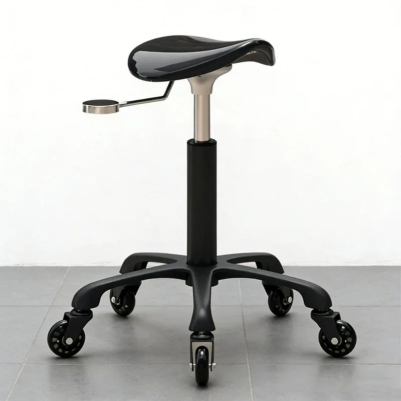 2025 Upgrade Ergonomic Hairdressing Stool with Silent Wheels Hydraulic Lift Barber Chair for Home Salon/Barber Shop/Nail Studio