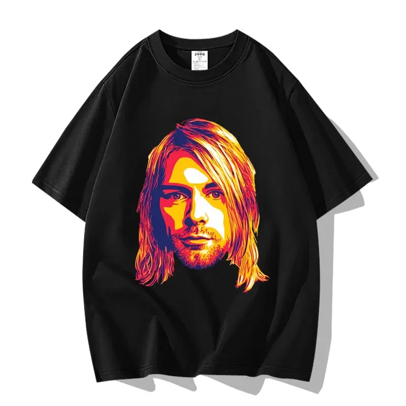 Camiseta de manga corta estilo banda americana de verano, camisa Cultural de media manga, Camiseta deportiva holgada de algodón para verano