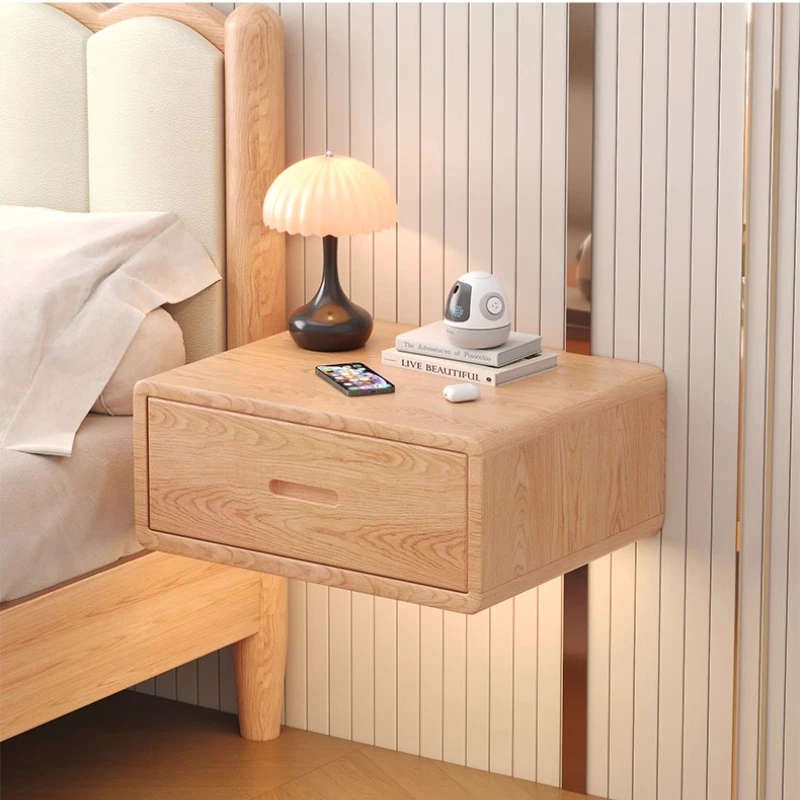 

Save Space Wall Nightstand Scandinavian Floating Bedside Table Modern Hanging Storage Cabinet Minimalist Drawer Organizer Shelf