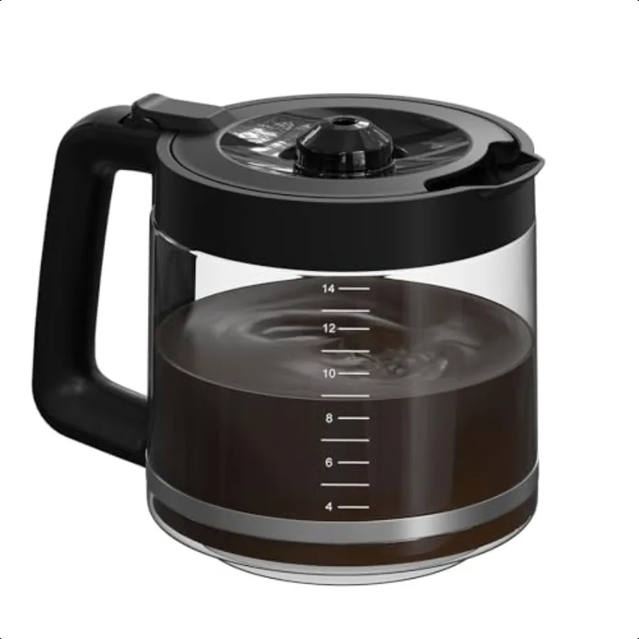 

14Cup Coffee Pot Replacement Carafe Compatible with Mr. Coffee 14Cup Programmable Coffee Maker Model : BPC14CARAFE. 1 Pack