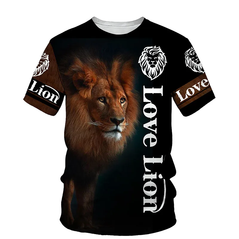 The Lion King 3D Print Men T-shirt Summer New O Neck Short Sleeve Tees Tops 3D Style Male Clothes Fashion Casual T-shirts