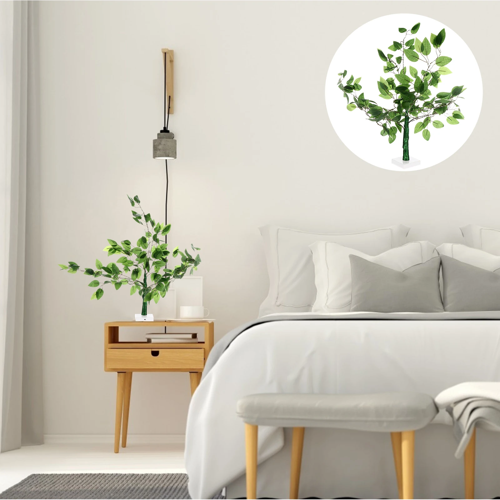 

Eco-Friendly Simulation Tree Lamp Warm Decorative Plant Shaped Light for Home Party Christmas Decoration
