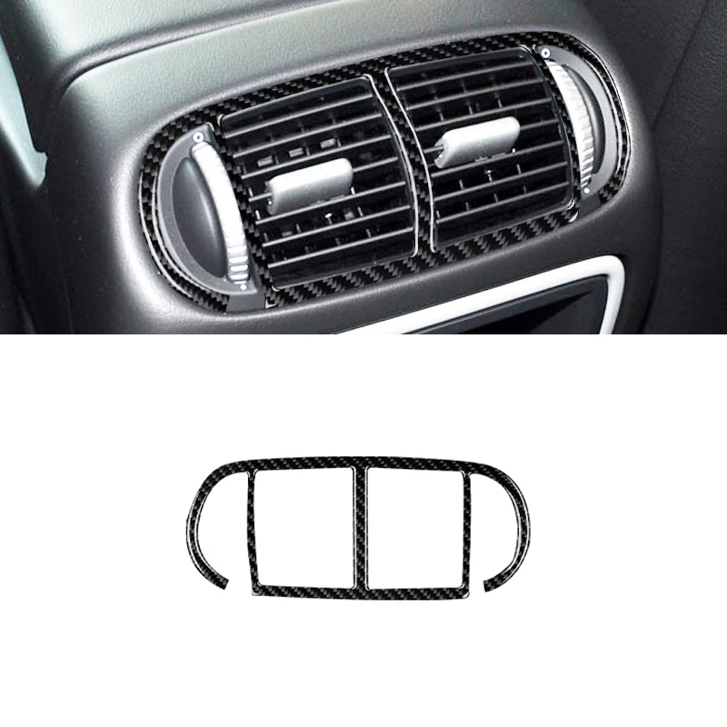 For Porsche Cayenne 2003 2004 2005 2006 2007 2008 2009 2010 Carbon Fiber / PVC Soft Rear Air Vent Decorative Trim