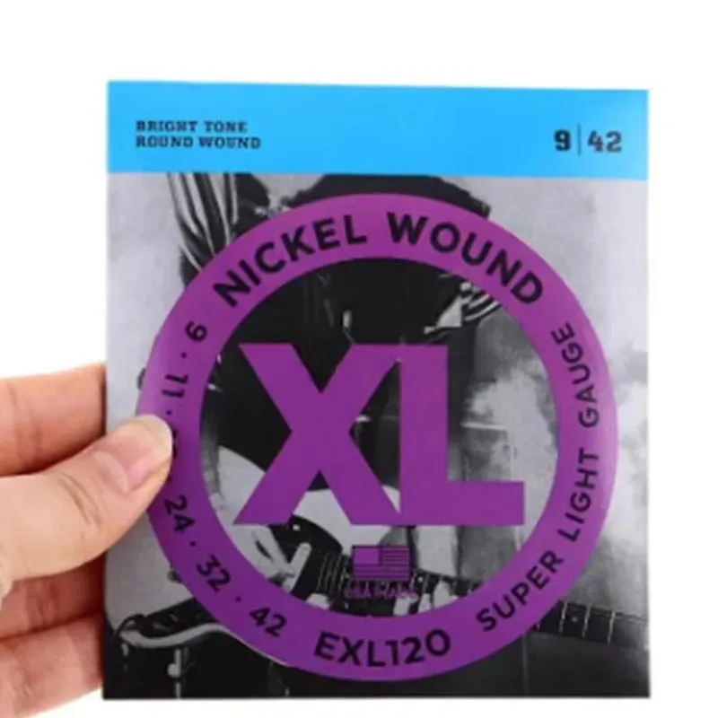 EXL120 Nickel Electric Guitar Strings Consistent Feel Perfect Intonation For 6 String Guitars 9-42 Super Light Music Accessories