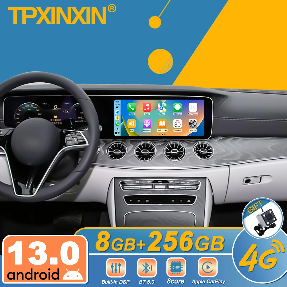 

12.3 Inch Screen Car Radio For Benz CLS W257 2021-2024 Android Auto GPS Navigation Multimedia Video Stereo Receiver Head Unit