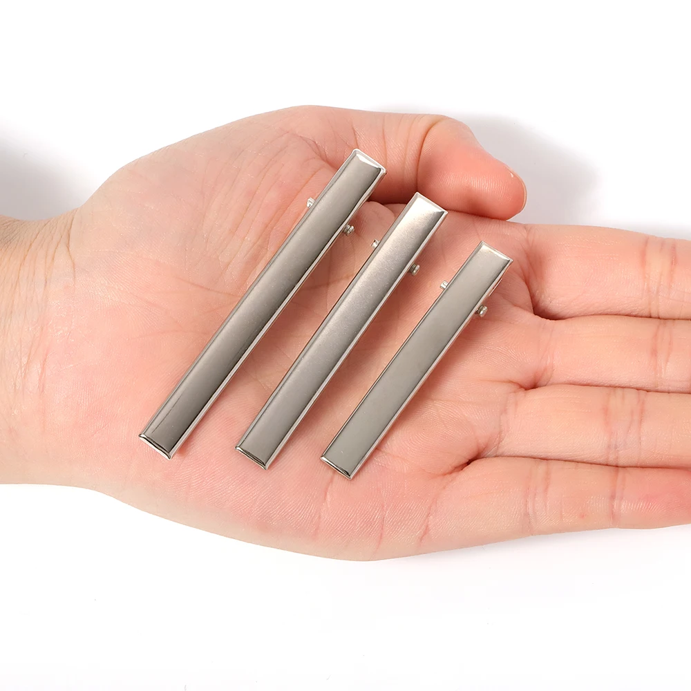 20pcs Square Duckbill Clips Blank Bases Single Fork Wave Teeth for DIY Cute Hair Accessories Jewelry Making Supplies image 5