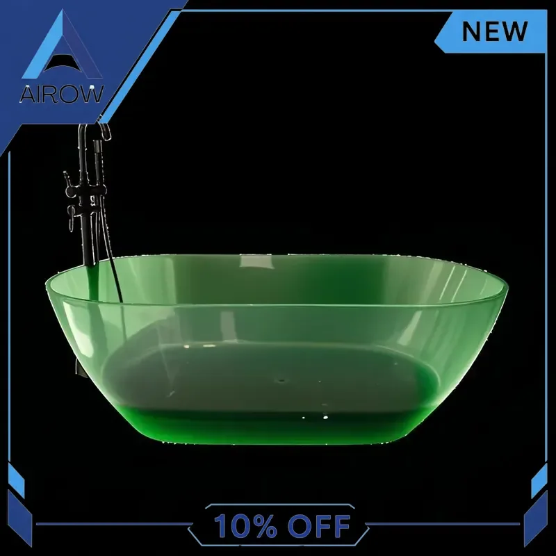 for Luxury Clear Acrylic Crystal Resin Bathtub Freestanding Modern Soak Tub Hotel Whirlpool Home Bathroom Spa Bathing