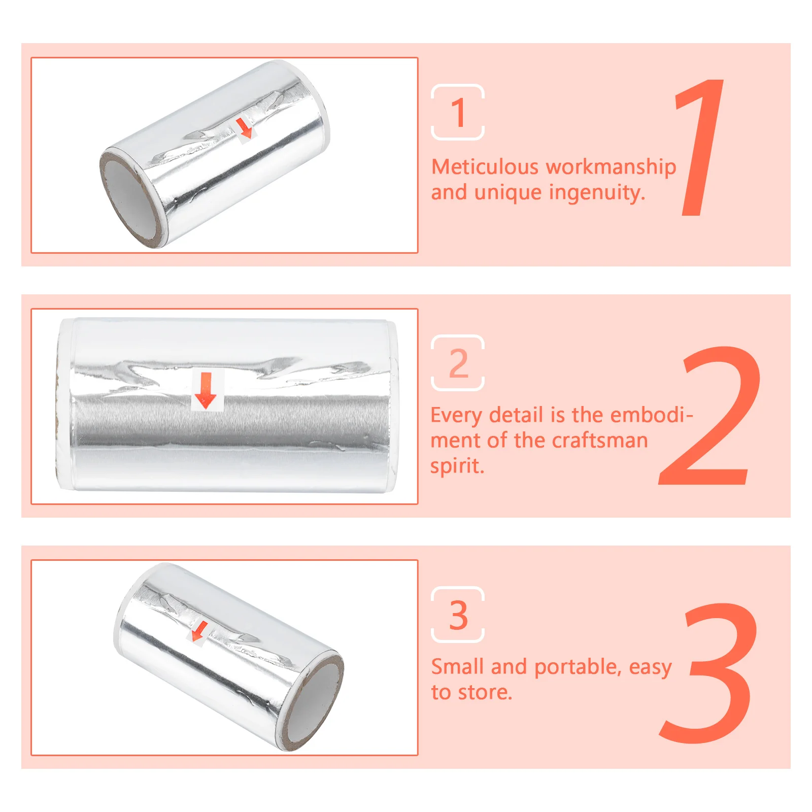 3 لفات من إكسسوارات مكشطة رقائق الأظافر شديدة التحمل من جل القصدير ومزيل طلاء الأظافر