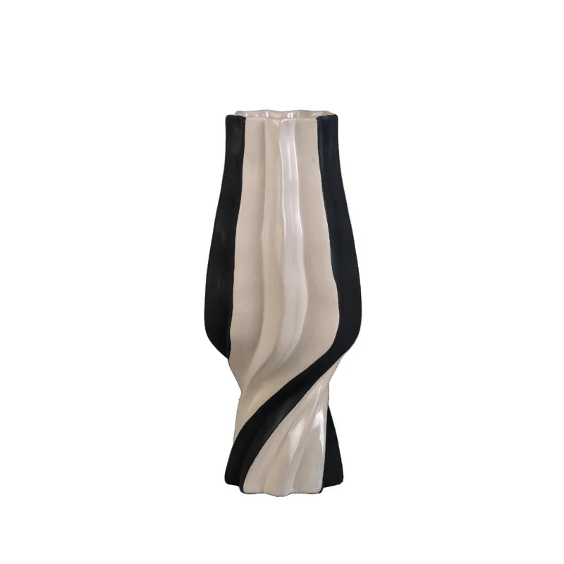 

Modern minimalist art skirt edge ceramic vase decoration designer living room decoration light luxury high-end