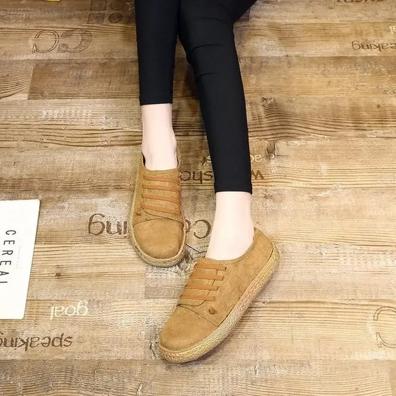 G4 Koreanische Flache Sohle Schuh Weibliche Freizeit One Wort Pedal Dicken sohlen Bean Schuhe Füße Bequem Faul Schuhe 2021 neue