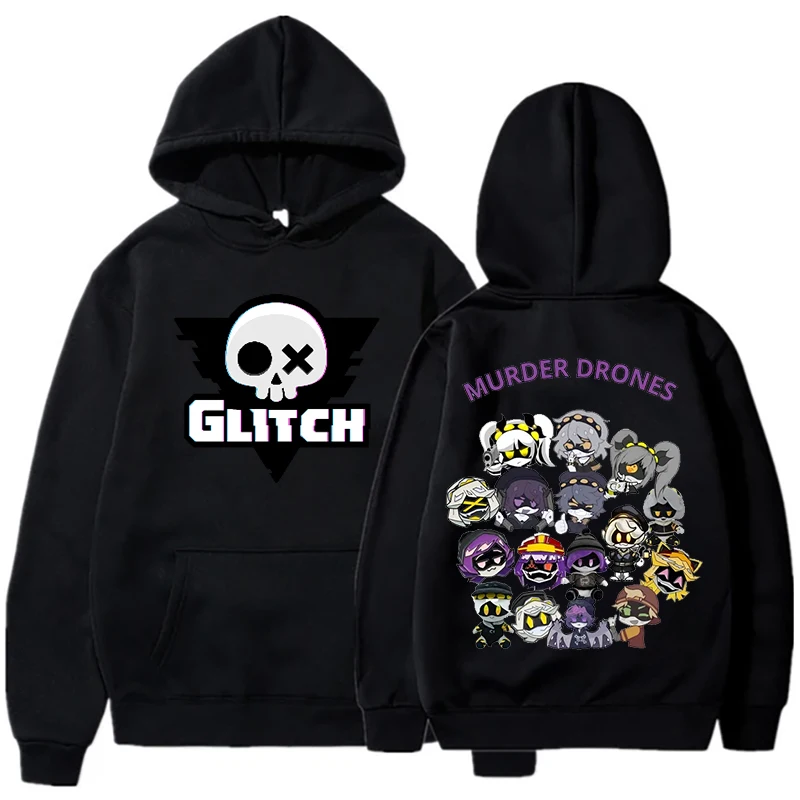 Felpe con cappuccio Murder Drones da donna Felpa con stampa anime horror Hip Hop Streetwear Moda ragazze Pullover con cappuccio Felpa con cappuccio unisex Moletom