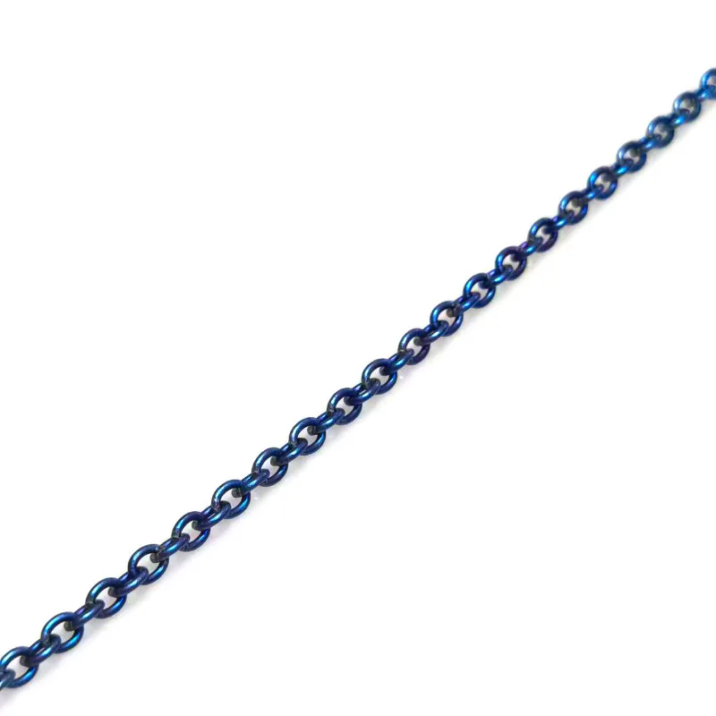 New Pure Titanium 3mm O-shaped Chain Ultra Light Anti Sensitive Necklace Fine Ball Chain Trendy Retro Men's and Women's Chains