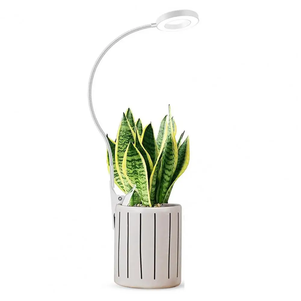 

Small Plants Grow Light High Brightness Dimmable Clip-on Led Plant Light with 360-degree Gooseneck for Full Spectrum Plant