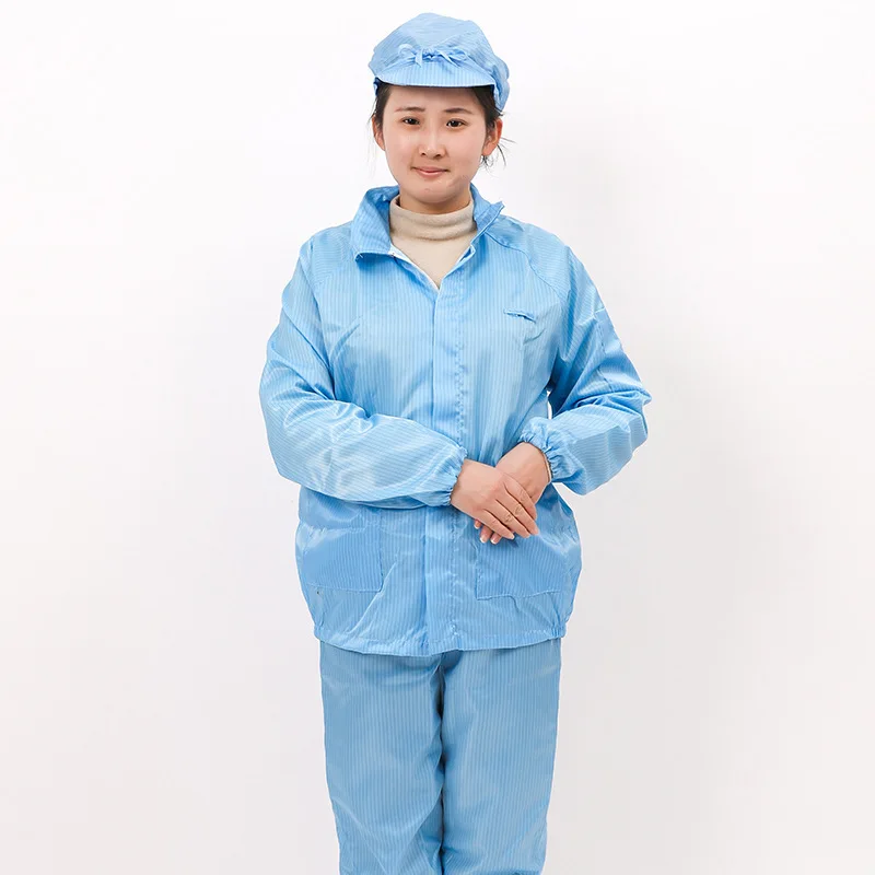 

Беспыльная одежда, двухсекционная защитная одежда, антистатическая одежда, рабочая одежда унисекс, верхняя пищевая пылезащитная фабрика, оптовая продажа Turn-D