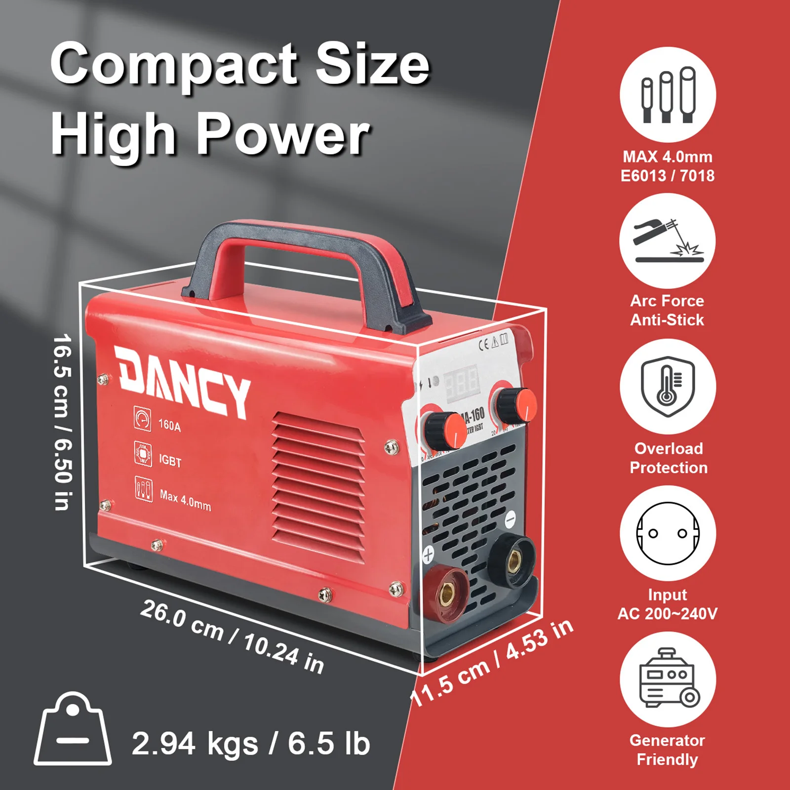 220v portátil 160a vara máquina de solda a arco 160a capacidade de soldagem real svarka soldador inversor recurso para investidores