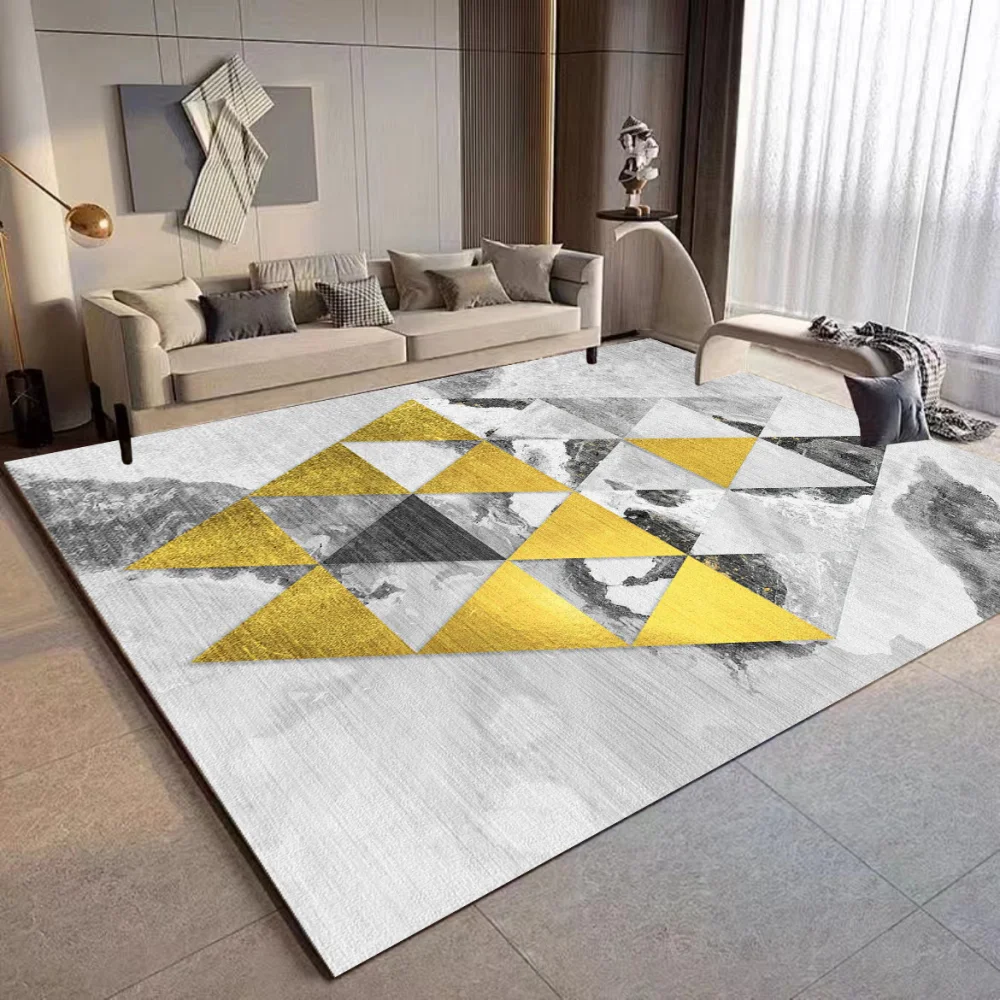 VIKAMA Imitation Cashmere Carpet New Living Room Dirt Resistant and Easy to Take Care of Printed Advanced Home Decoration