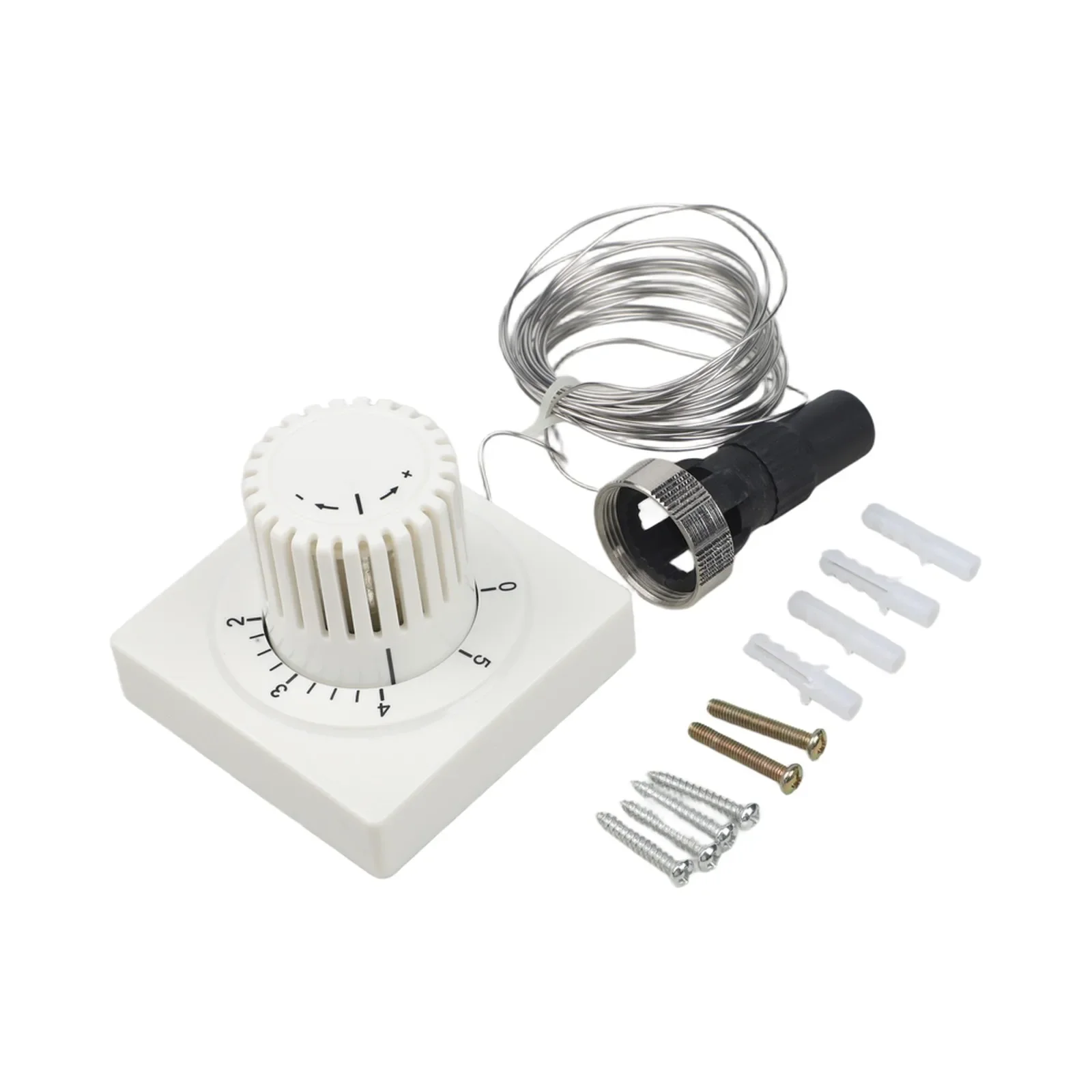 Thermostat Head for M30x1.5 Radiator Valves Featuring 2000 mm Capillary Tube to Allow Remote Temperature Monitoring Options