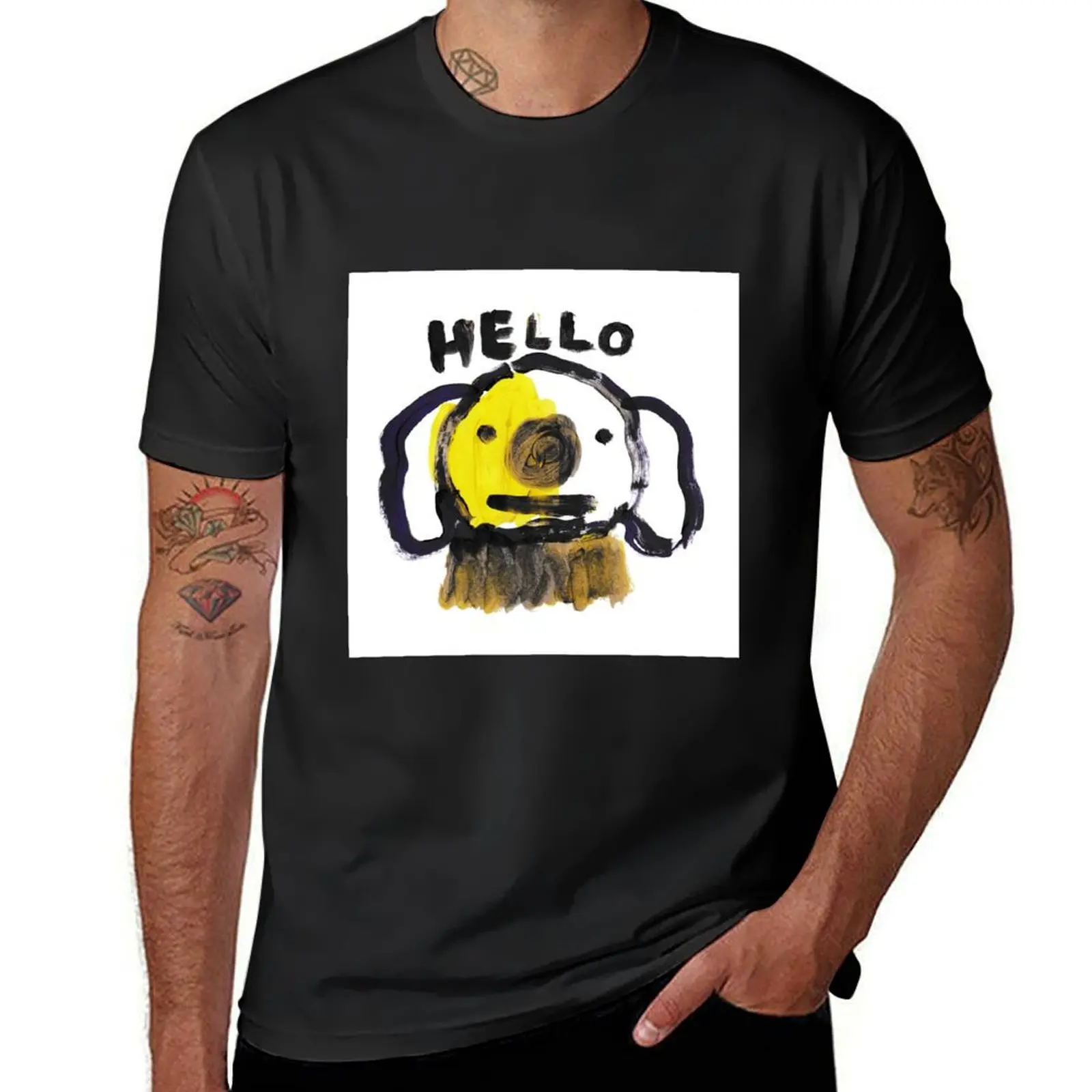 

HELLO T-Shirt cute clothes heavyweights new edition plus sizes black t shirts for men