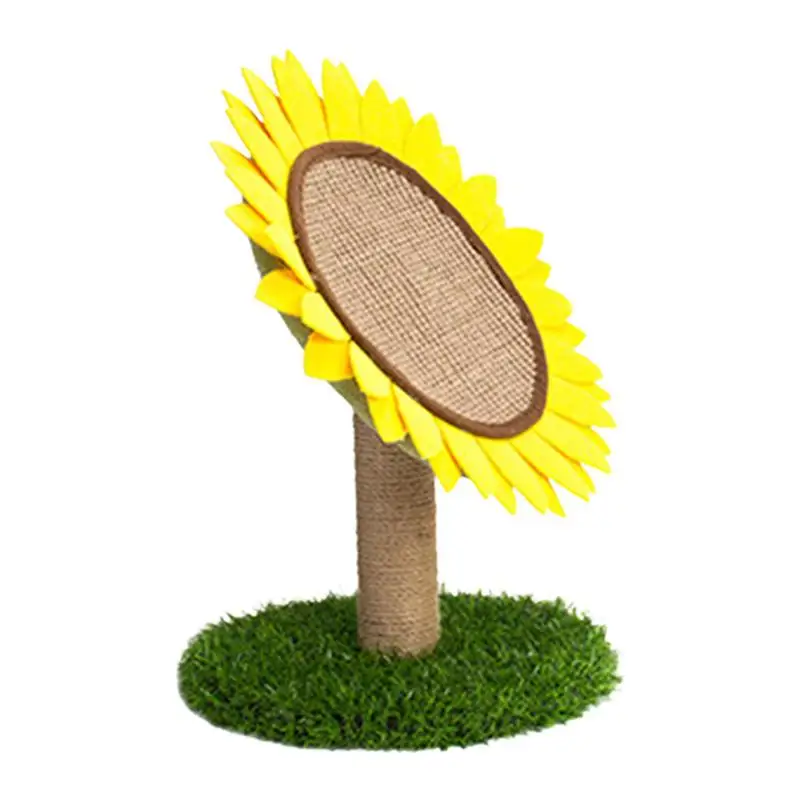 

Sunflower Cat Scratching Post Cute Kitten Scratch Board Small Cat Sisal Covered Scratcher Flower Cat Tree Furniture Interactive