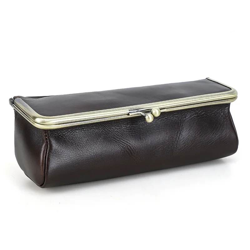 Handmade Leather Creative Pencil Case Large Capacity Pencil Case Multifunctional Stationery Storage Box