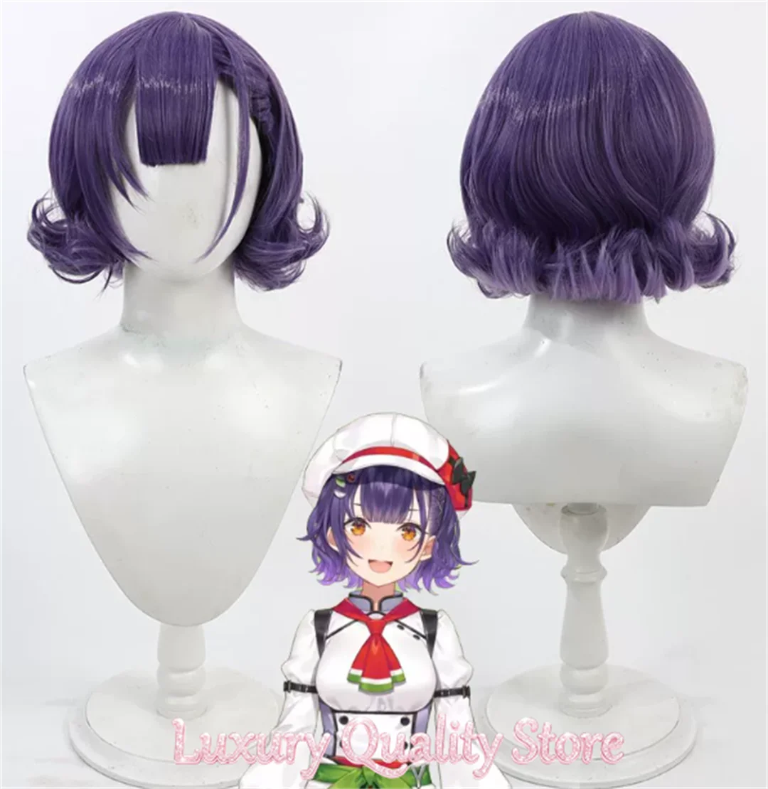 Cosplay NIJISANJI VTuber Nanase Suzuna Wig Anime Carnival Party Purple Wig Heat Resistant Synthetic Wig