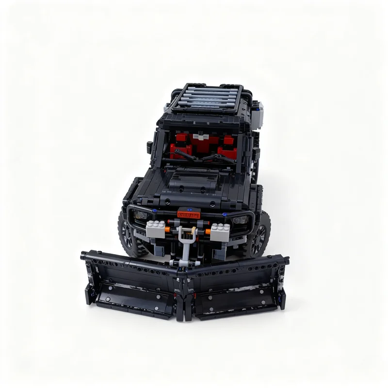 275pcs MOC Snowplow Defender Technical Model Building Blocks Christmas Gift Toys Construction Brick Display Collection Idea