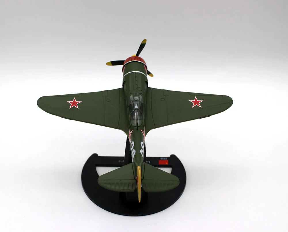 Avión de simulación de aleación de plástico para regalo de colección, avión de combate fundido a presión de La URSS Lavochkin La-7 1/72, escala