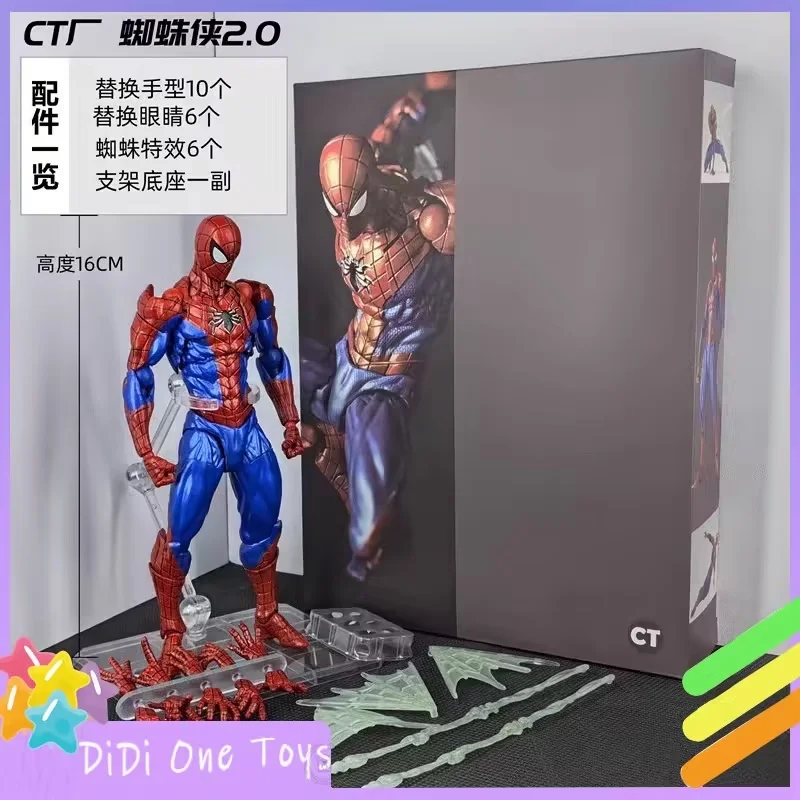 

In Stock CT Toys Spider-man 2.0 Figure Amazing Yamaguchi Spider-Man Agent Venom Mafex Anime Action Figure Customized Gifts Toys