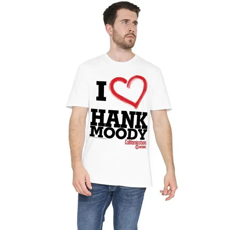 Californication I Heart Hank Moody T Shirt S 2Xl White
