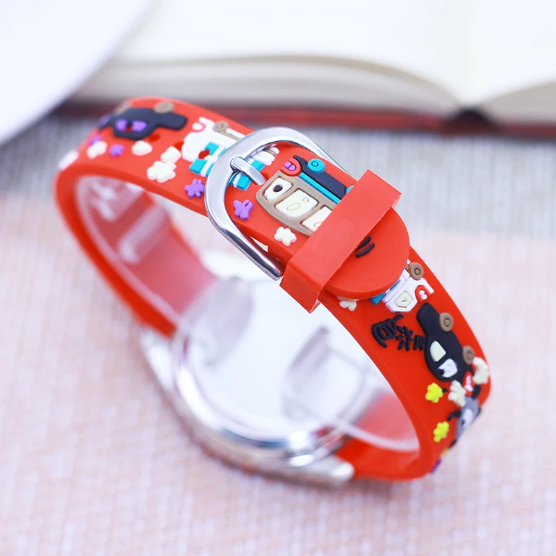 Chaoyada Fashion Cartoon Small-car Excavator Silicone Strap Watches For Children Child Boys Girls Students Sports Cool Watches