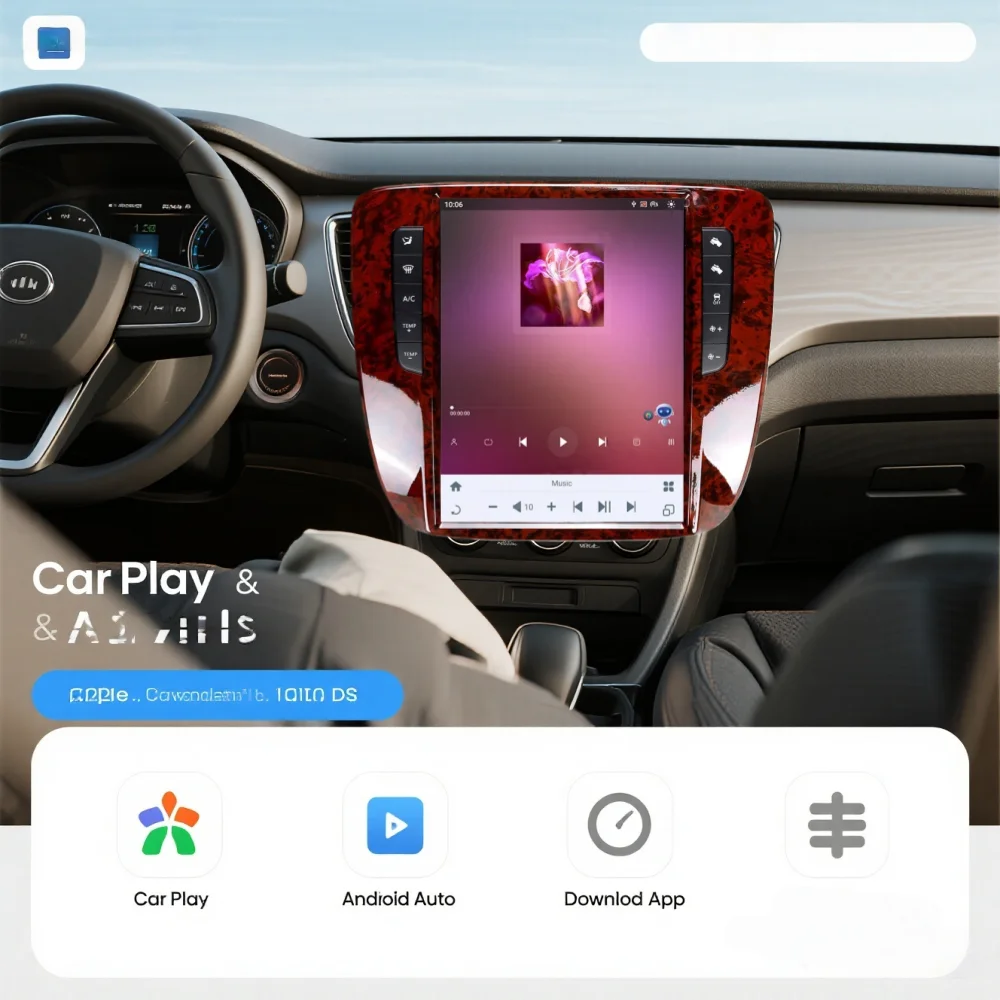 Wireless CarPlay Android 14.0 Car Radio Stereo For Chevrolet Suburban Tahoe/GMC-Yukon 2007-2013 GPS Multimedia Player Unit BT 4G
