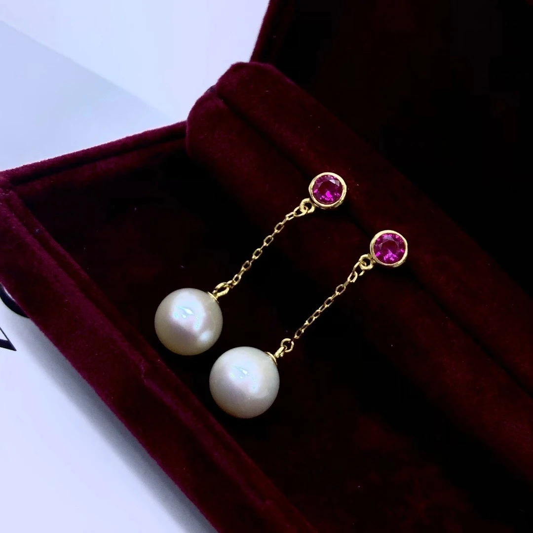 Wholesale S925 Sterling Silver Earrings Mount Findings Settings Base Mounting Parts Accessory for 7-10mm Pearls 5 pairs/lot