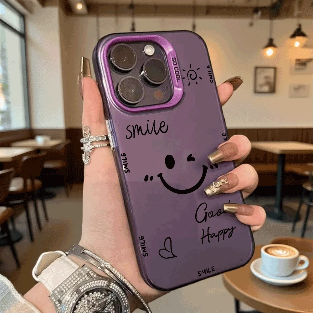 Smile and Good Happy Doodle Phone Case for Redmi Note 15 14 13 12 11 10 9 Pro Plus Anti-Scratch Premium Hard Cover — product photo 1 of 1