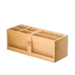 Amaoe Wooden Storage Box Screwdriver Tweezers Phone Repair Tool Container Maintenance Desktop Organizer