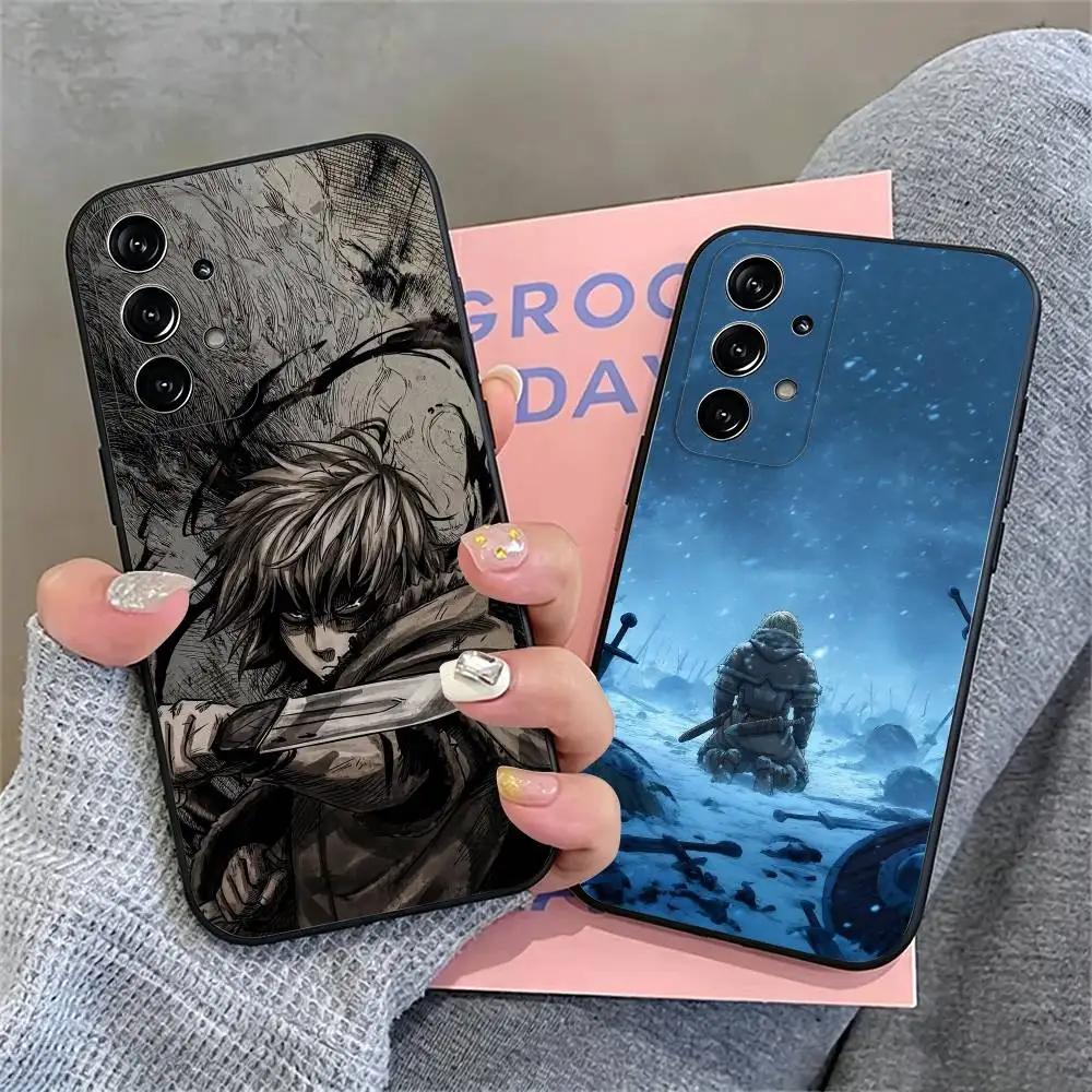Viking V-Vinland Saga Phone Case For Samsung S26,S25,S24,S23,S22,S21,S30,Ultra,Plus,Fe,Soft Silicone Black Cover