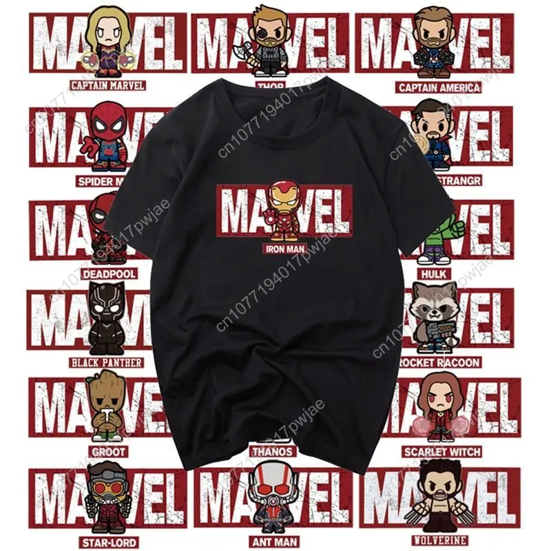 

Marvel Avengers: Endgame Short-Sleeve T-Shirt — Iron Man, Spider-Man, Deadpool — Marvel Tee