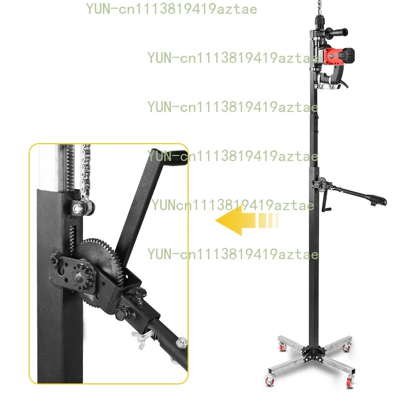 Electric Hammer Lift Stand Hydraulic Telescopic Reinforced Bracket Ceiling Drilling Support Rod Impact Drill, Anchor Rod Drill
