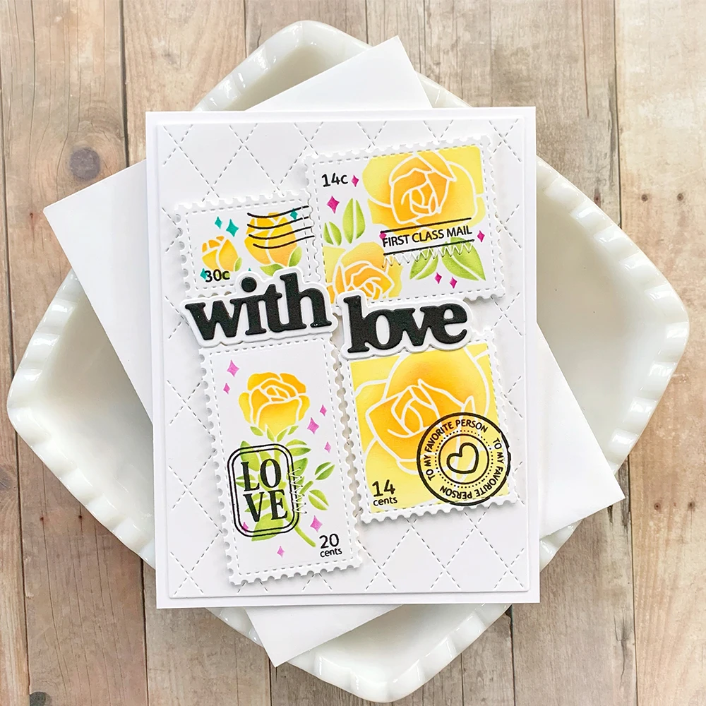 Sending Hugs With Love Forever Postage Mail Clear Silicone Stamp DIY Crafts Card Album Making Scrapbooking Stencil New 2024