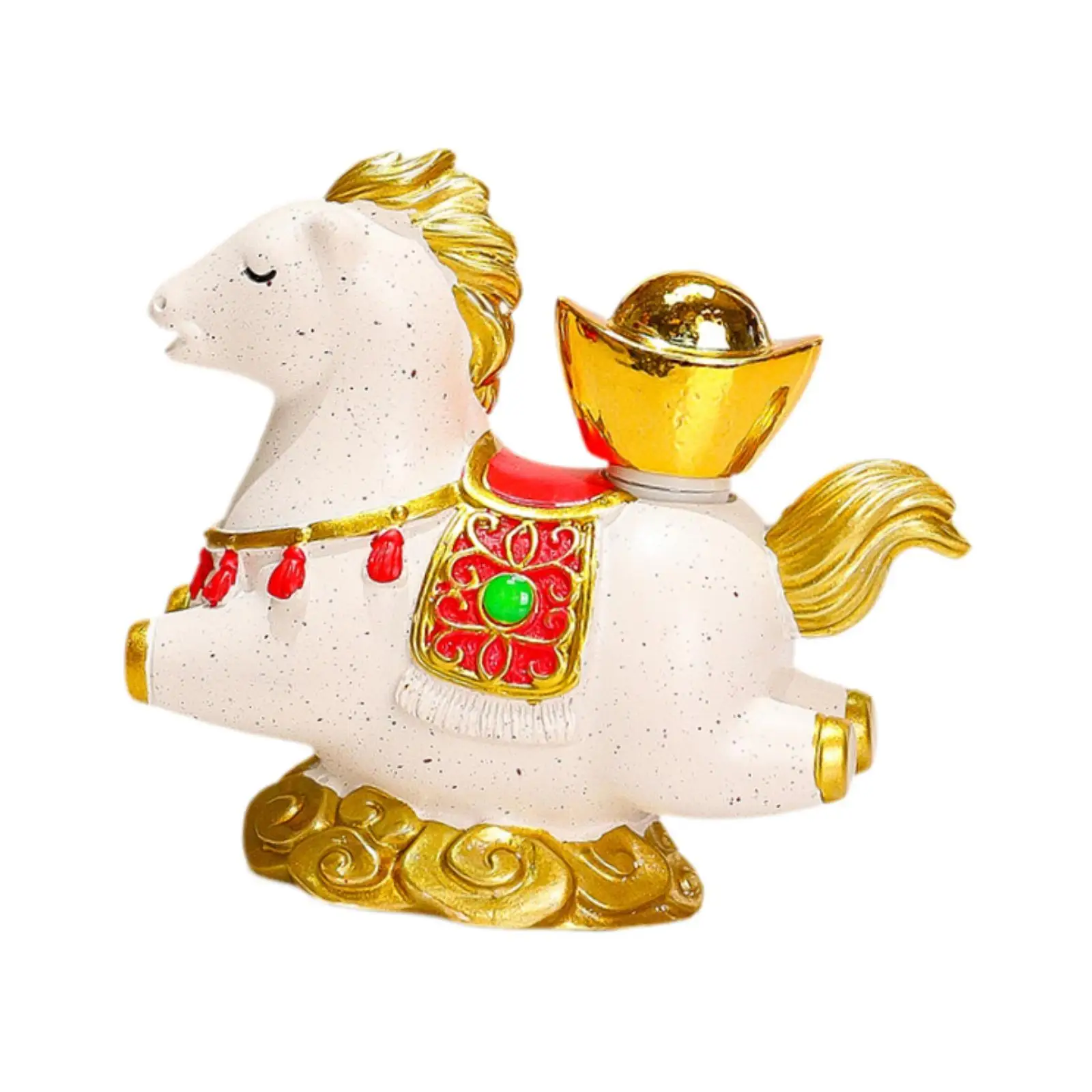 Charming Cartoon Resin Horse Statue Home Decoration Birthday Gift Desk Decorative Figurine for Girl Room Decor Cozy