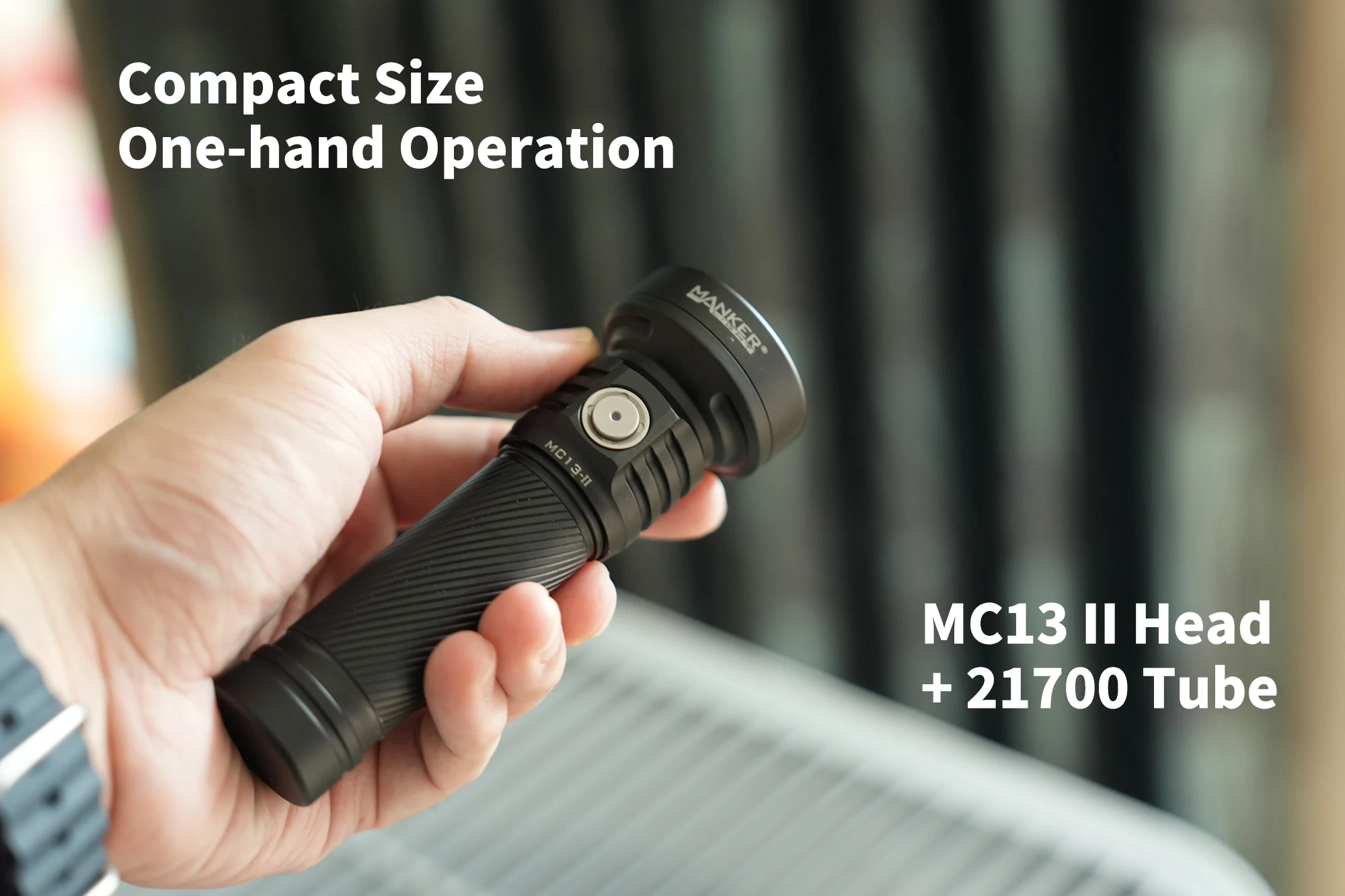 Mankerlight 21700 Tube, Design for MC13 II - E14 IV Flashlight