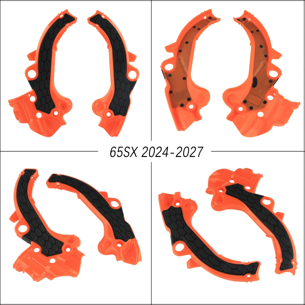 Double Frame Protector Set For 65SX 2014 -2023 2024-2027 TC65 MC65 KTM GasGas Husqvarna Motorcycle Frame Protection