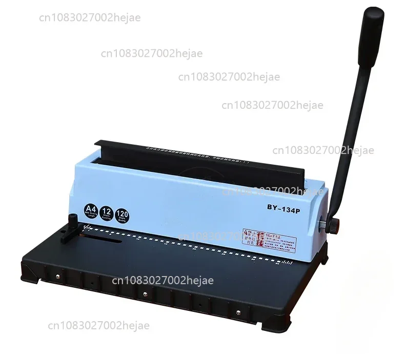 

BY-134P Iron Ring Binding Machine Ring Press Double Coil Punching Binding Machine 34 Holes