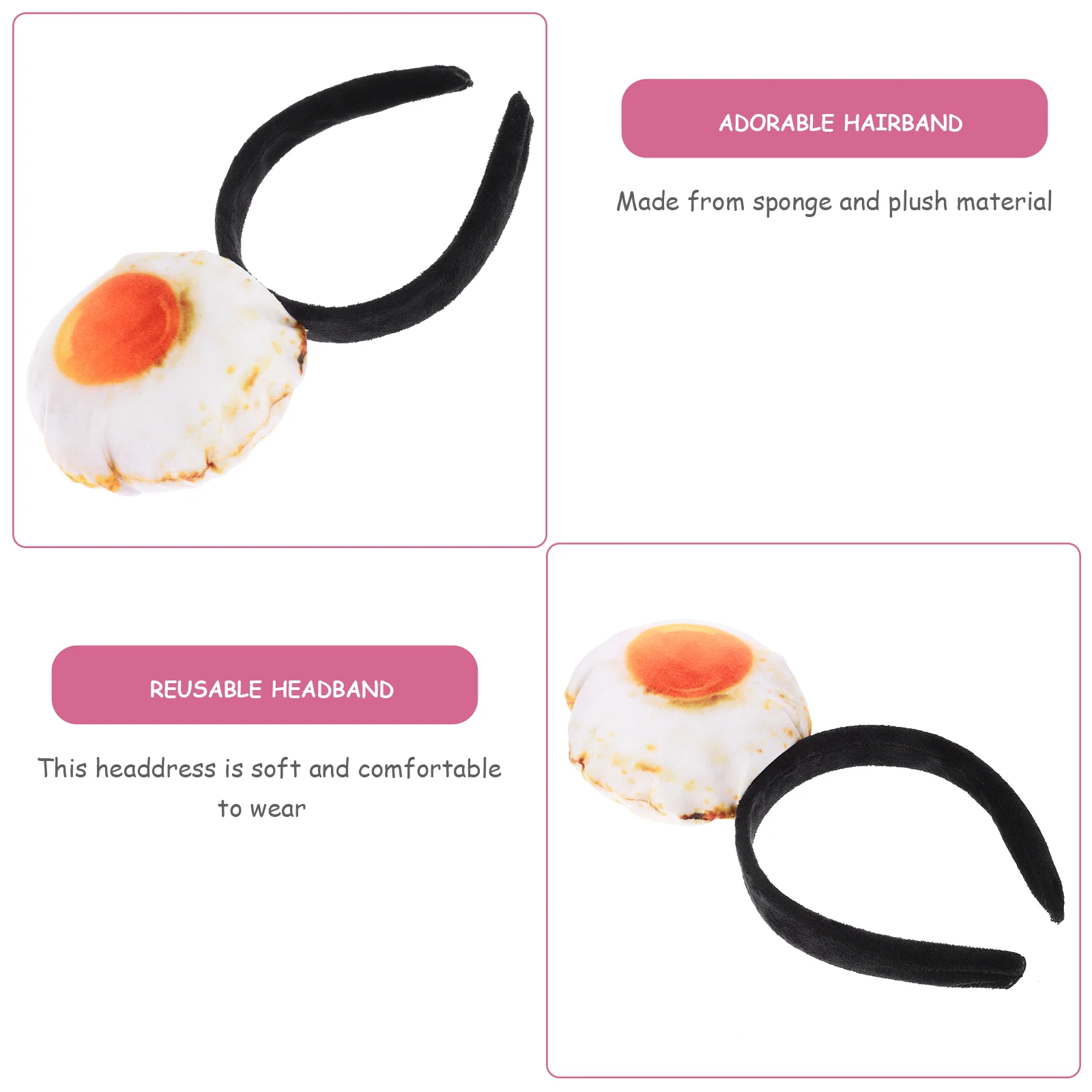 Make up Headband Funny for Party Hair Bands Plush Dress Sponge Decorative Hairband