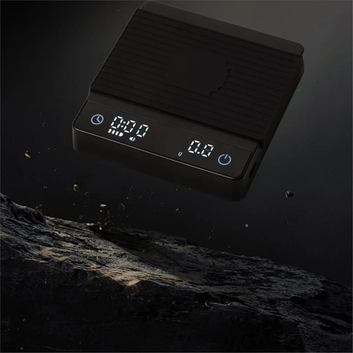 A47T Mini Espresso Coffee Electronic Scale Portable Special Hand-Brewed Coffee Bean Scale Timing Weighing Device