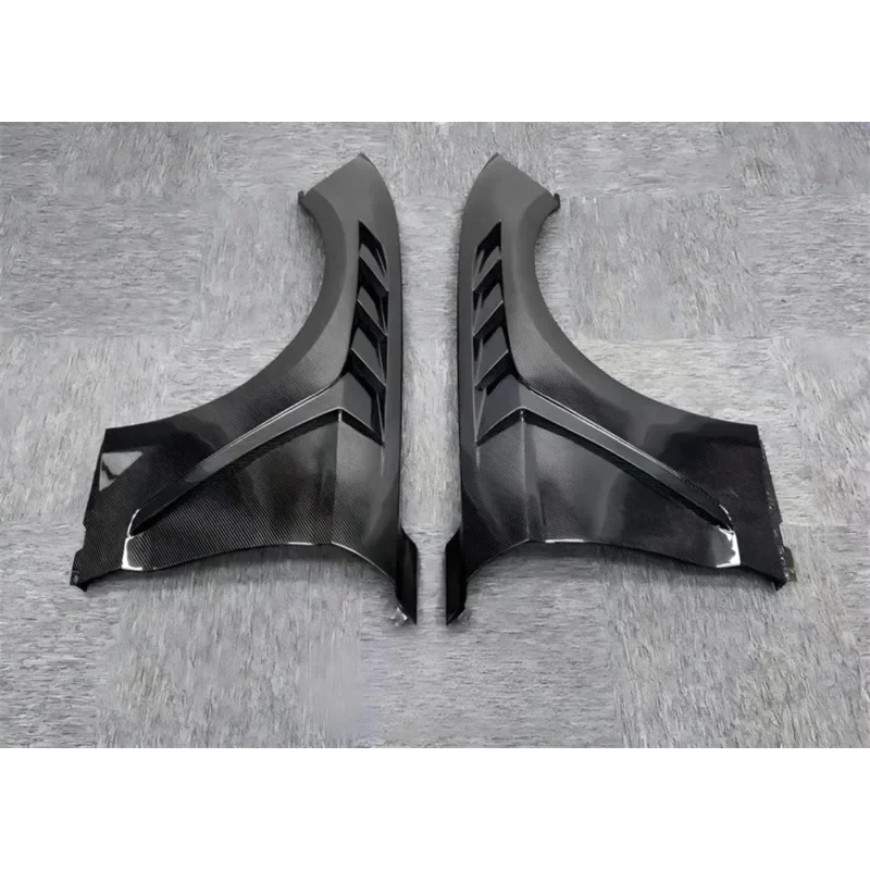 Real Carbon Fiber Front Bumper Trim Body Kit Mustang 2015-2025 view 4
