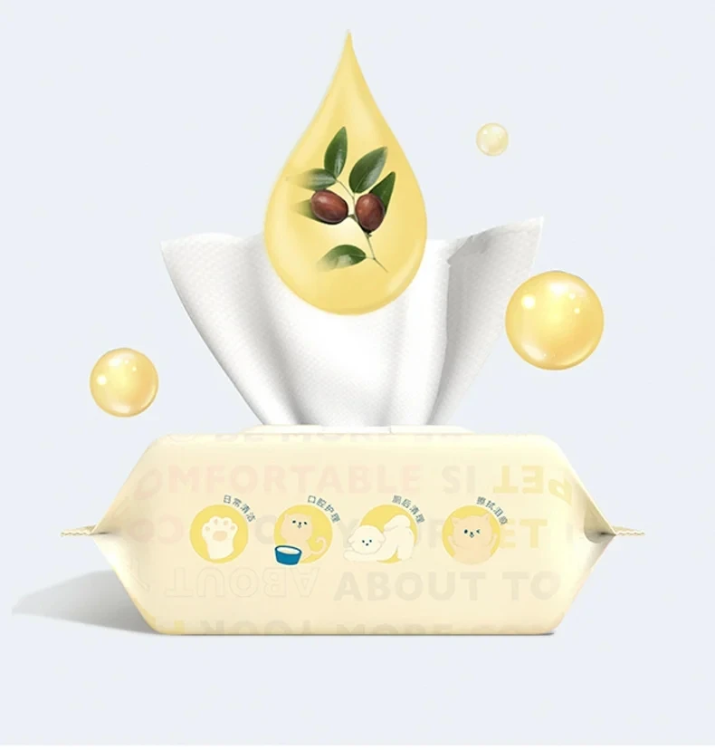 

Large Pet Hygiene Wipes 80 Sheets Eye Tear Crust Teeth Plaque Soft Paws Body Cleanse Gentle Alcohol-Free Daily Care