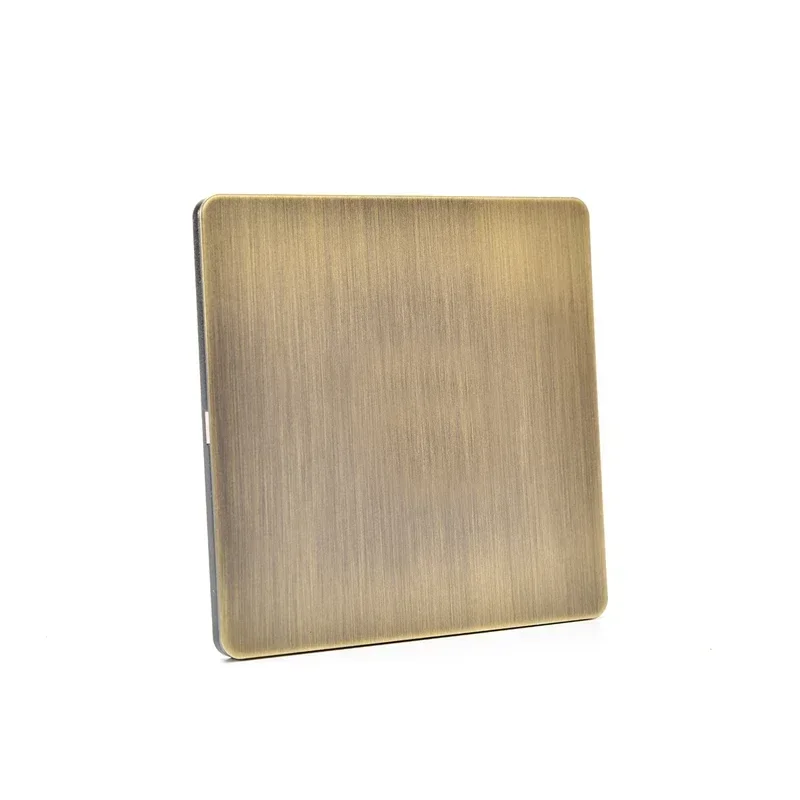 Antiek Type 86 1-4 Gang Groen Brons Geborsteld Metaal 2-weg Tuimelschakelaar Socket Persoonlijkheid voor Home Improvement Hotel
