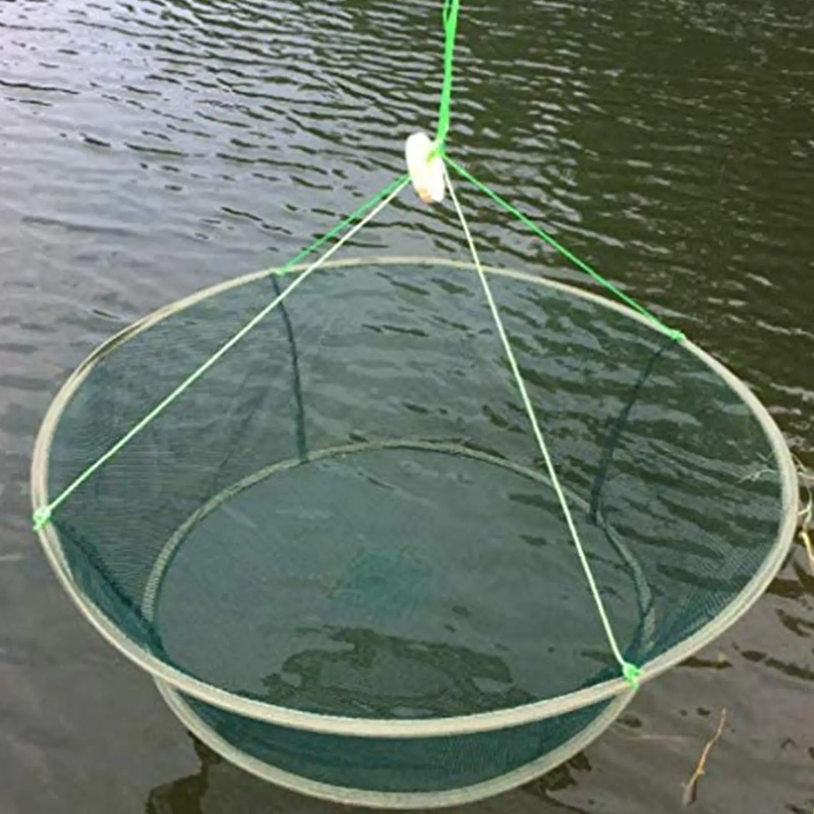 Foldable Drop Fishing Landing Net Crayfish Shrimp Catcher Tank Casting Network Mesh For Fish Eels Trap Cage Prawn Bait Crab Mesh