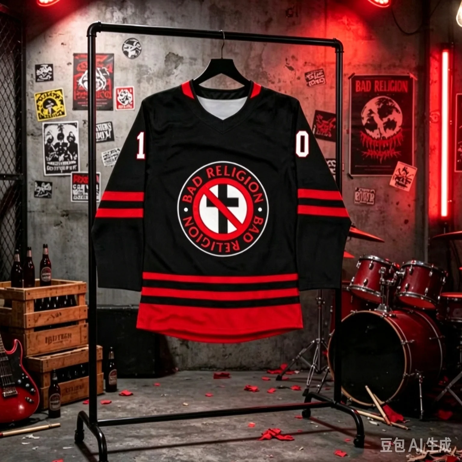 Bad Religion 2026 Latin American Tour Peripheral Unisex 3D Printed Long-sleeved Ice Hockey Uniform Men Clothing Oversized Tshirt