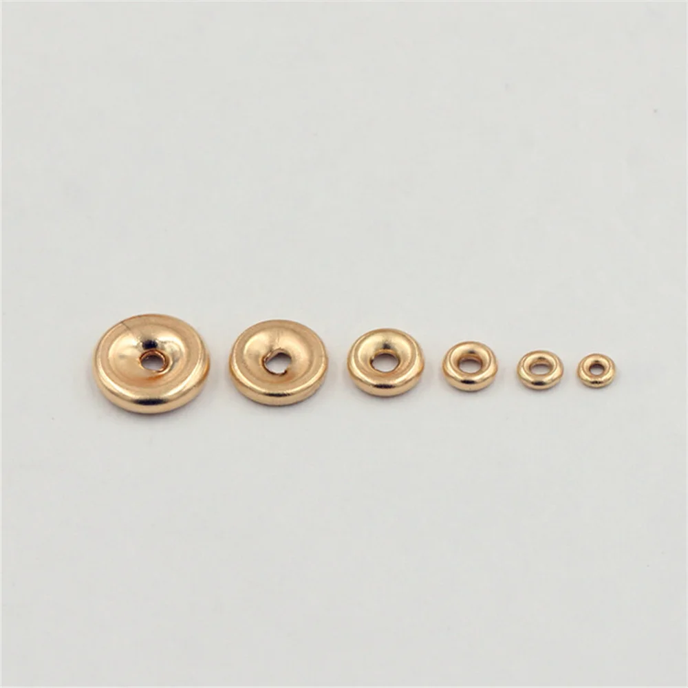 10pcs 14K Gold Filled Round Spacer Beads for Bracelet Necklace 2.3mm 3mm 3.4mm 4.5mm 5.5mm 6.7mm